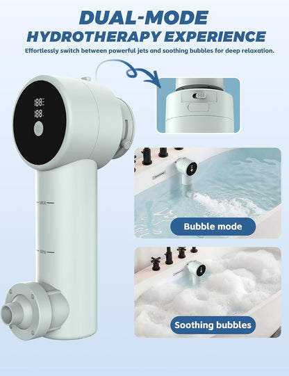 Bath Jets for Tub with Massage/Bubble Mode, Portable Cordless Bathtub Jet