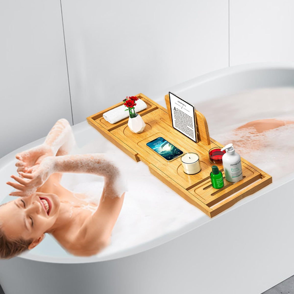 Bathtub Tray Caddy - Bath Tray - Bath Tub Tray Caddy