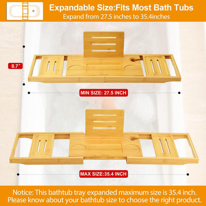 Bathtub Tray Caddy - Bath Tray - Bath Tub Tray Caddy