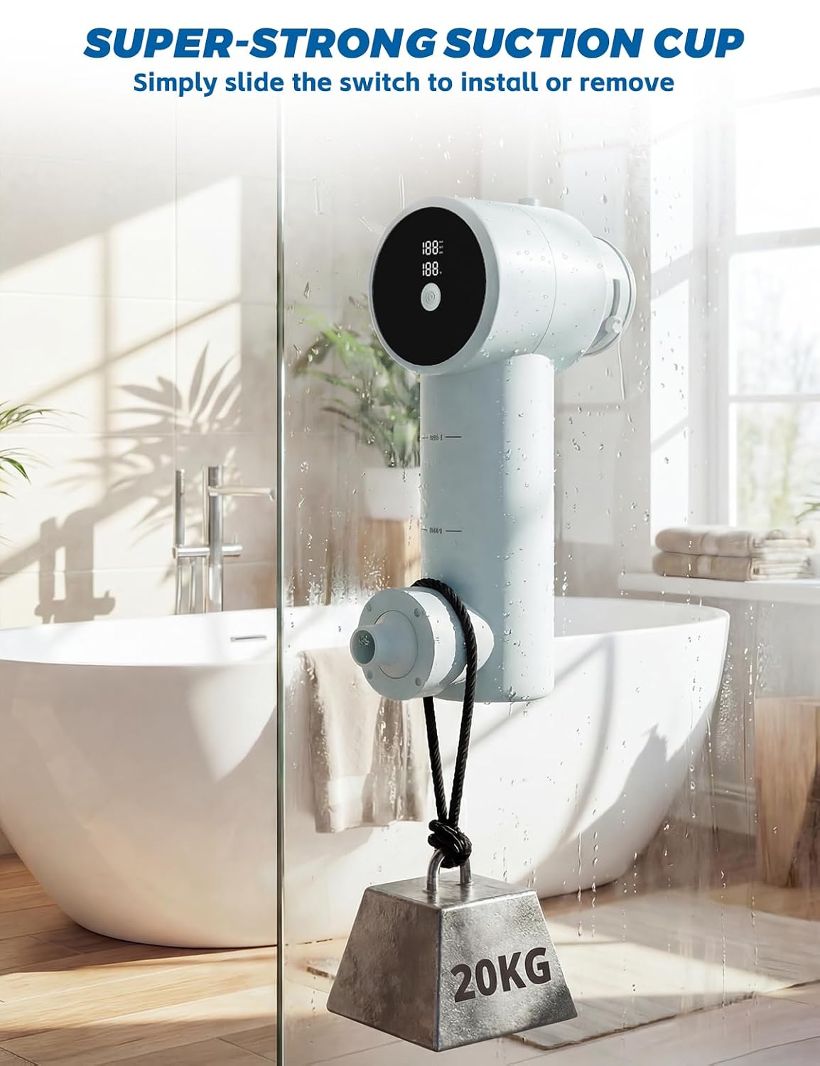 Bath Jets for Tub with Massage/Bubble Mode, Portable Cordless Bathtub Jet
