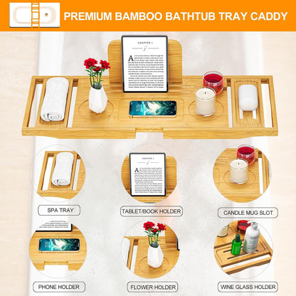 Bathtub Tray Caddy - Bath Tray - Bath Tub Tray Caddy